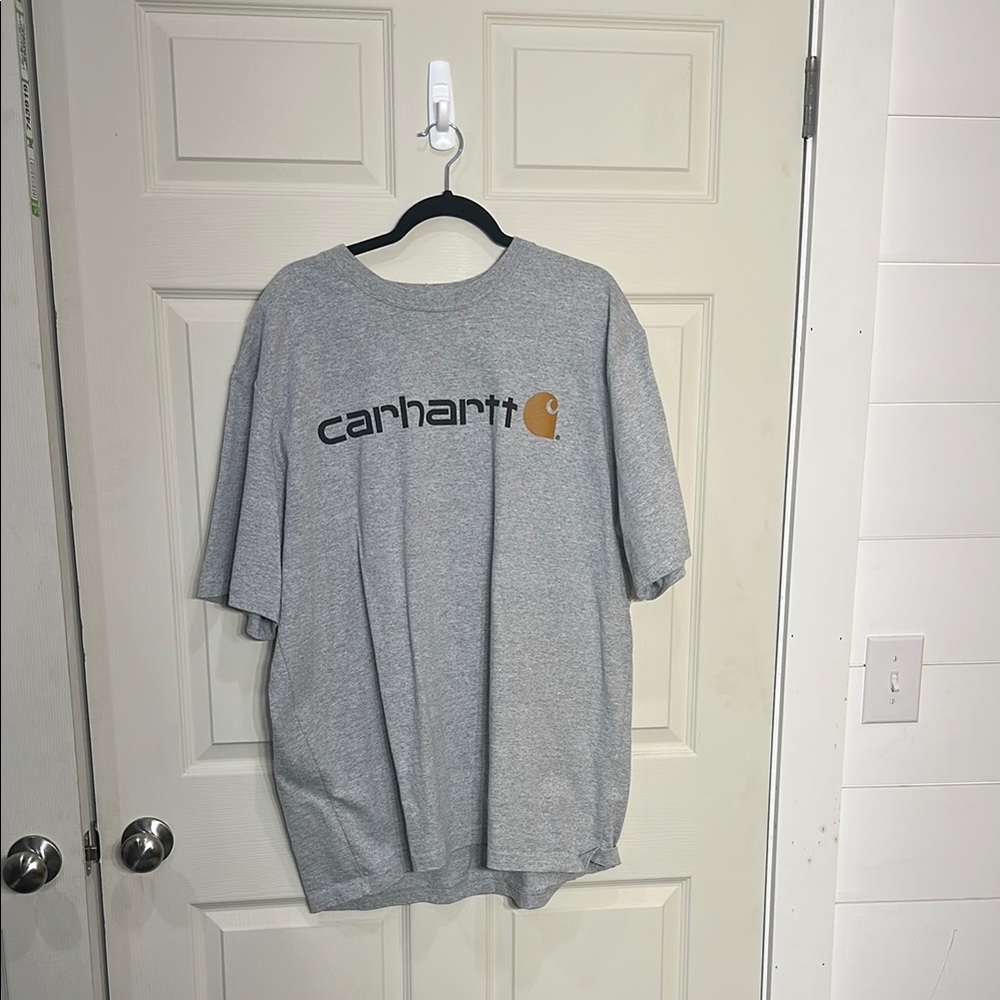 Carhartt Gray Short Sleeve Tee Classic Design